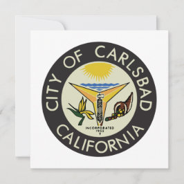 Carlsbad (Californië) City Seal Kaart