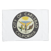 Carlsbad (Californië) City Seal Kussensloop (Voorkant-Rechts)