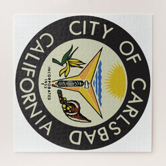 Carlsbad (Californië) City Seal Legpuzzel (Horizontaal)
