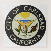 Carlsbad (Californië) City Seal Legpuzzel (Verticaal)