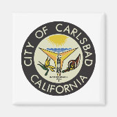 Carlsbad (Californië) City Seal Magneet (Voorkant)