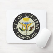 Carlsbad (Californië) City Seal Muismat (Met muis)