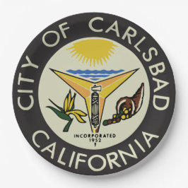 Carlsbad (Californië) City Seal Papieren Bordje