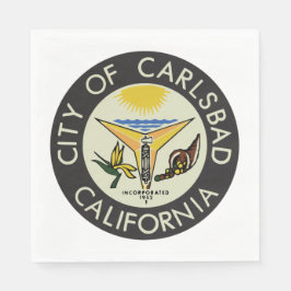 Carlsbad (Californië) City Seal Servet
