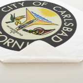 Carlsbad (Californië) City Seal Sherpa Deken (3/4)