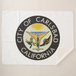 Carlsbad (Californië) City Seal Sherpa Deken