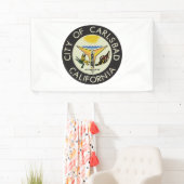Carlsbad (Californië) City Seal Spandoek (Insitu)
