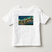 Carlsbad, Californië - Grote Letter-scènes Kinder Shirts (Voorkant)