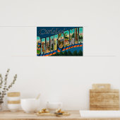 Carlsbad, Californië - Grote Letter-scènes Poster (Keuken)