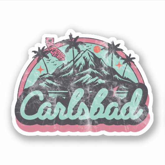 Carlsbad, Californië Sticker (Voorkant)