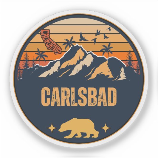 Carlsbad, Californië Sticker (Voorkant)