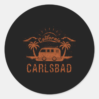 Carlsbad Californië Surfstrand Ronde Sticker