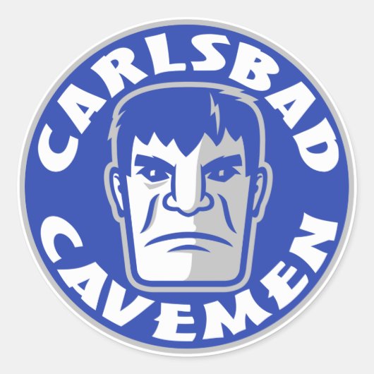 Carlsbad Cavemen Sticker (Voorkant)