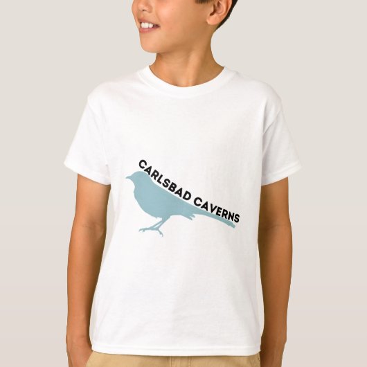 Carlsbad Caverns mockingbird park logo T-shirt (Voorkant)