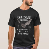 Carlsbad Caverns Nationaal Park Bat Design Souveni T-shirt (Voorkant)