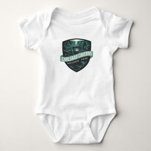 Carlsbad Caverns Nationaal Park Embleem Romper (Voorkant)