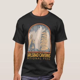 Carlsbad Caverns Nationaal Park Embleem T-SH T-shirt