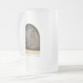 Carlsbad Caverns Nationaal Park  Emblem Matglas Bierpul (Voorkant links)
