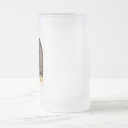 Carlsbad Caverns Nationaal Park  Emblem Matglas Bierpul (Center)