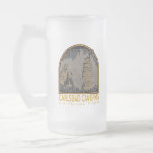 Carlsbad Caverns Nationaal Park  Emblem Matglas Bierpul (Links)