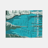 Carlsbad Caverns Nationaal Park  Fleece Deken (Voorkant (Horizontaal))