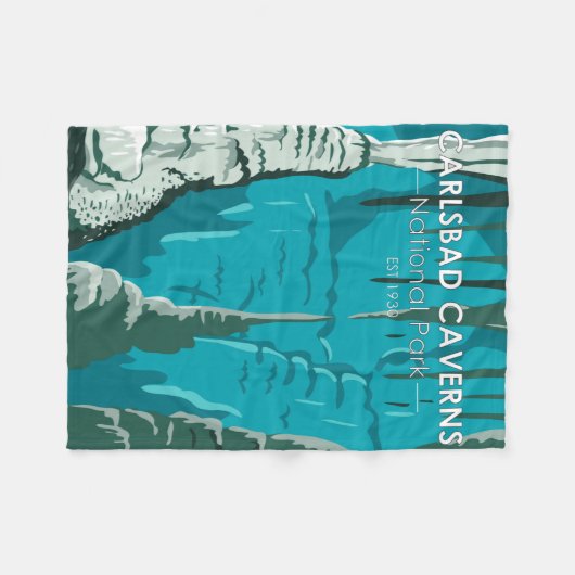 Carlsbad Caverns Nationaal Park  Fleece Deken (Voorkant (Horizontaal))