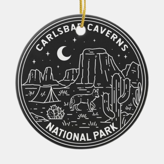Carlsbad Caverns Nationaal Park  Keramisch Ornament (Voorkant)