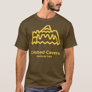 Carlsbad Caverns Nationaal Park New Meico Retro Gr T-shirt