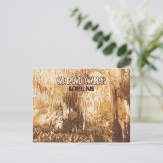 Carlsbad Caverns Nationaal Park New Mexico Briefkaart (Staand voorkant)