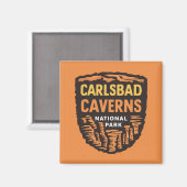 Carlsbad Caverns Nationaal Park New Mexico Magneet (Voorkant / Achterkant)
