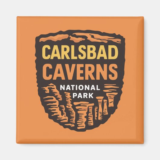 Carlsbad Caverns Nationaal Park New Mexico Magneet (Voorkant)