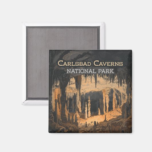 Carlsbad Caverns Nationaal Park New Mexico Magneet (Voorkant / Achterkant)