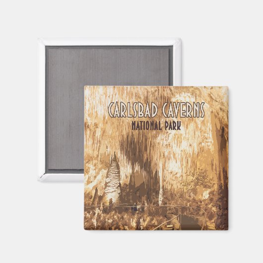 Carlsbad Caverns Nationaal Park New Mexico Magneet (Voorkant / Achterkant)