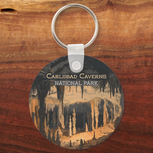 Carlsbad Caverns Nationaal Park New Mexico Sleutelhanger (Achterkant)