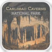 Carlsbad Caverns Nationaal Park New Mexico Sticker (Voorkant)