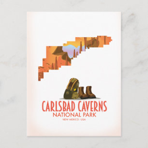 Carlsbad caverns nationaal park nieuwe mexico-kaar briefkaart