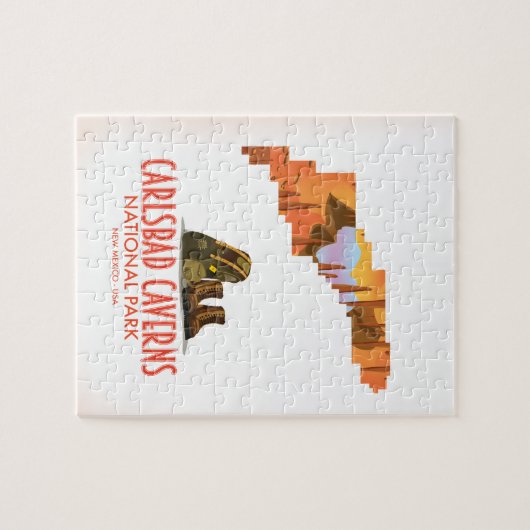 Carlsbad caverns nationaal park nieuwe mexico-kaar legpuzzel (Horizontaal)