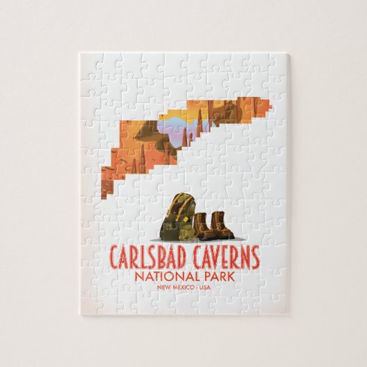 Carlsbad caverns nationaal park nieuwe mexico-kaar legpuzzel (Verticaal)