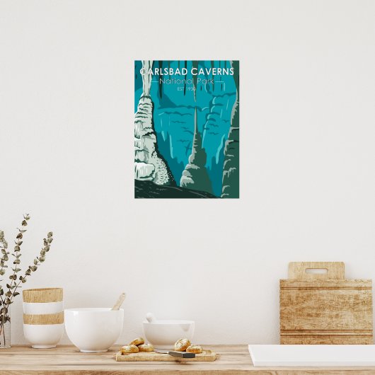 Carlsbad Caverns Nationaal Park  Poster (Keuken)