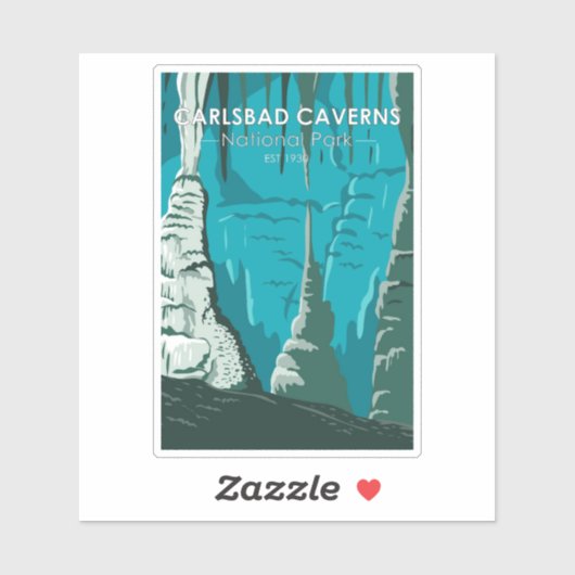 Carlsbad Caverns Nationaal Park  Sticker (Vel)