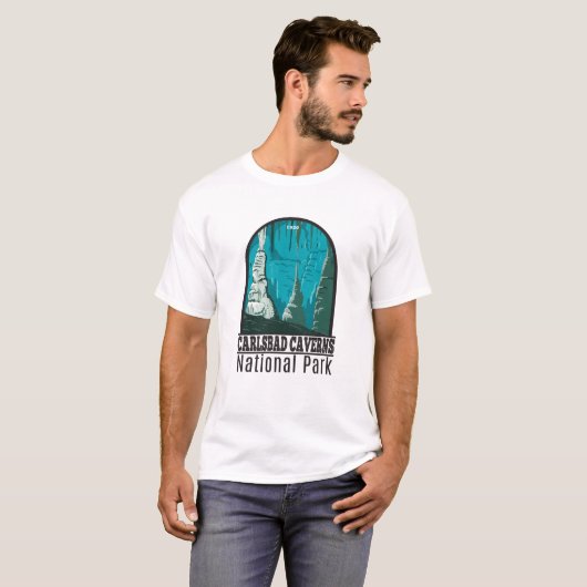 Carlsbad Caverns Nationaal Park T-shirt (Voorkant volledig)