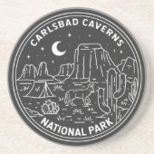 Carlsbad Caverns Nationaal Park  Zandsteen Onderzetter (Voorkant)