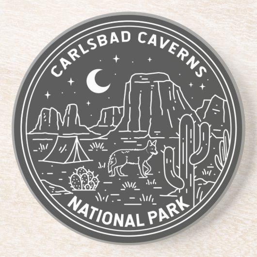 Carlsbad Caverns Nationaal Park Zandsteen Onderzetter (Voorkant)