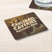 Carlsbad Caverns National Park Cave Kartonnen Onderzetters (Schuin)