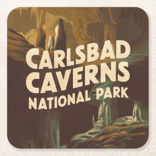 Carlsbad Caverns National Park Cave Kartonnen Onderzetters