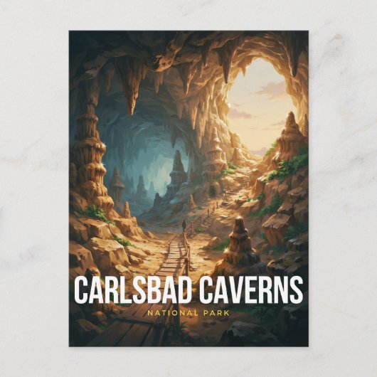 Carlsbad Caverns National Park Cave Trail Briefkaart (Voorkant)