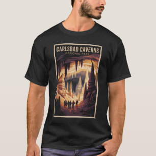 Carlsbad Caverns National Park Illustratie Reis T-shirt