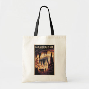 Carlsbad Caverns National Park Illustratie Reis Tote Bag