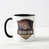 Carlsbad Caverns National Park Illustratie Retro