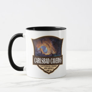 Carlsbad Caverns National Park Illustratie Retro Mok
